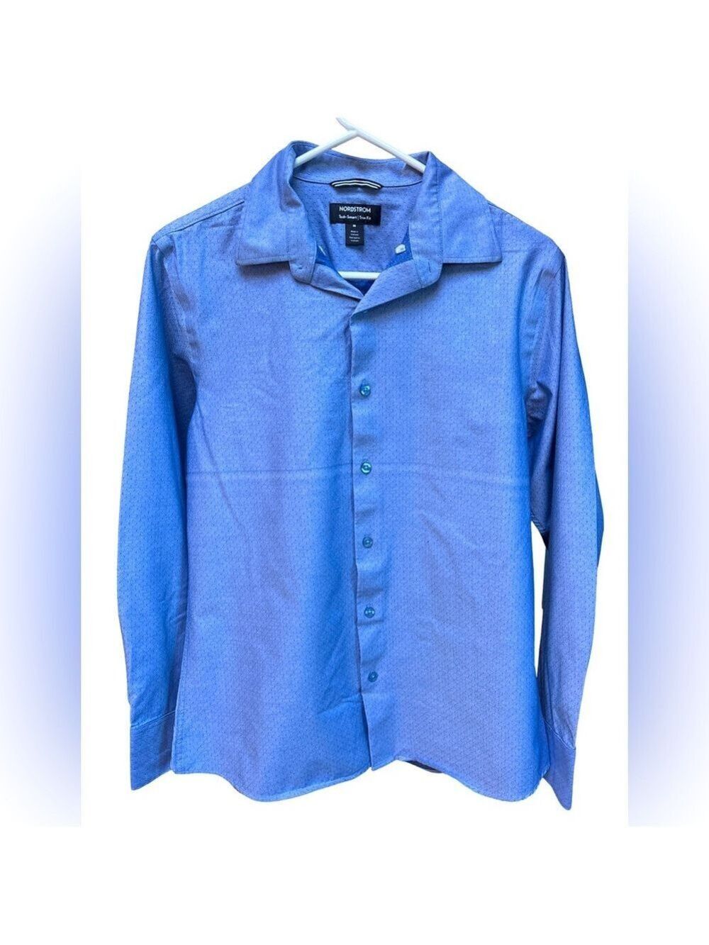 Nordstrom Men's Sky Blue Casual Long Sleeve Button Down Shirt Medium